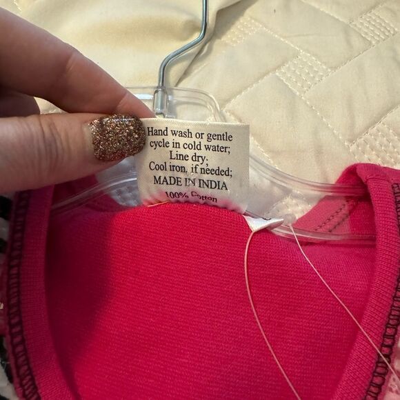 NWT Ooh La La Couture Sequin Pink & Black Animal Print Dress Birthday Sz 4 - Picture 3 of 4